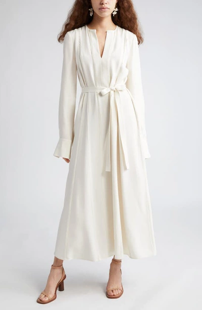 Ulla Johnson Asilia Long Sleeve Maxi Dress In Pristine