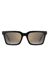 Marc Jacobs 53mm Gradient Square Sunglasses In Black/ Gray Sf Gd Sp