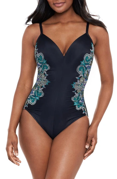 Miraclesuit Precioso Temptation One-piece Swimsuit In Black,multi