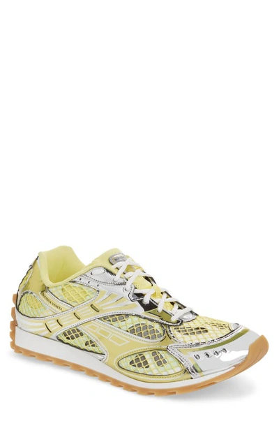 Bottega Veneta Orbit Low Top Trainer In Yellow