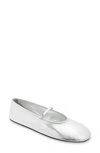 Jeffrey Campbell Dancerina Ballet Flat In Silver