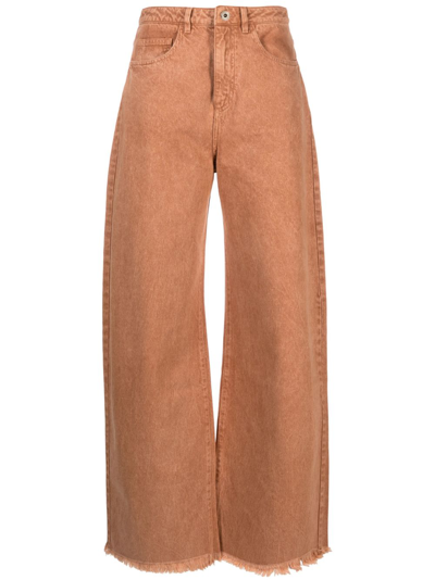 Marques' Almeida Mid-rise Boyfriend Jeans In Brown