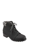 Trotters Becky 2.0 Bootie In Black Vegan/ Grey