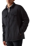 Rhone Fleece Shacket In Black