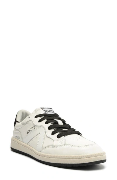 Schutz St 001 Sneaker In White/ Black