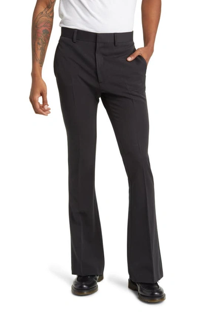 Asos Design Smart Flare Trousers In Black