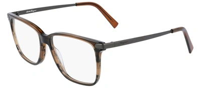 Ferragamo Sf2877 216 Square Eyeglasses In Multi
