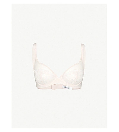 Simone Perele Delice Stretch-tulle Full-cup Plunge Bra In Blush