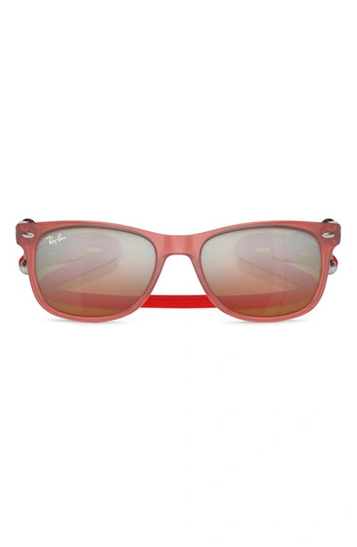Ray Ban Ray-ban Kids' Junior Wayfarer 50mm Gradient Square Sunglasses In Opal Red