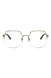 Tiffany & Co 56mm Square Optical Glasses In Pale Gold