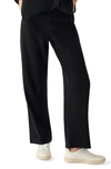 Faherty Legend Lounge Wide Leg Pants In Heathered Blacktwill