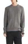 Rag & Bone Dexter Marled Organic Cotton Blend Sweater In Grey