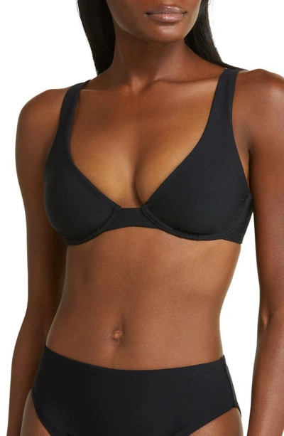 Bondi Born Pamela Underwire Bikini Top In Black