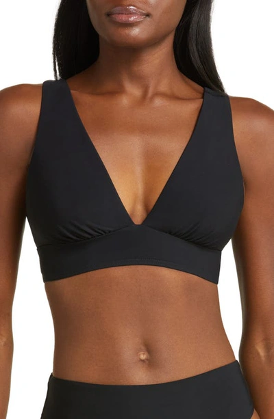 Bondi Born Amelia Longline Bikini Top In Black