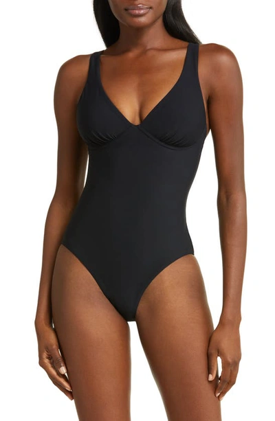 Bondi Born Nimah Underwire One-piece Swimsuit In Black