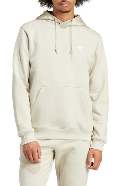 Adidas Originals Essential Cotton Blend Hoodie In Putty Grey/putty Grey