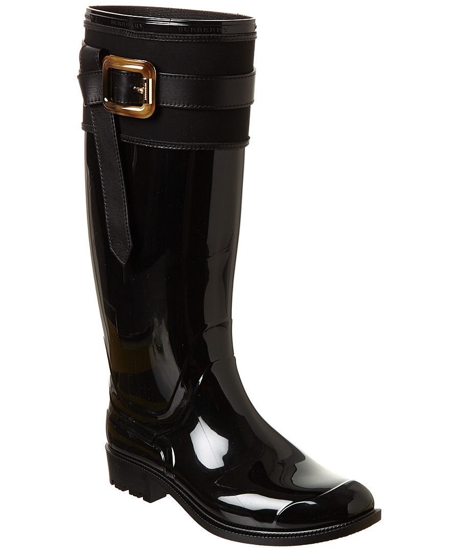 burberry equestrian rain boots