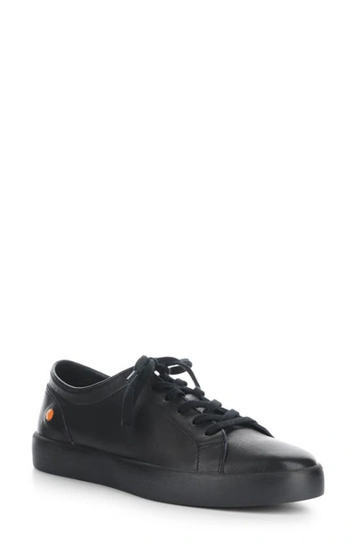 Softinos By Fly London Fly London Ross Sneaker In 011 Black Smooth Leather