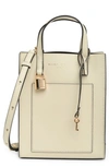 Marc Jacobs Micro Leather Tote In Marshmallow