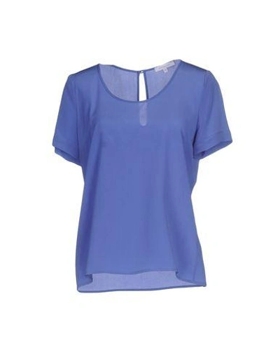 Patrizia Pepe Blouse In Pastel Blue