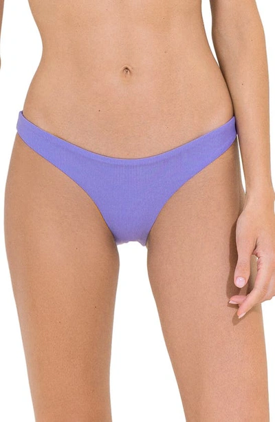 Maaji Periwinkle Flirt Reversible Bikini Bottoms In Purple