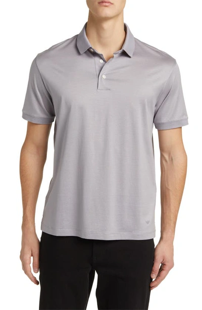 Emporio Armani Lyocell & Cotton Polo In Lilac