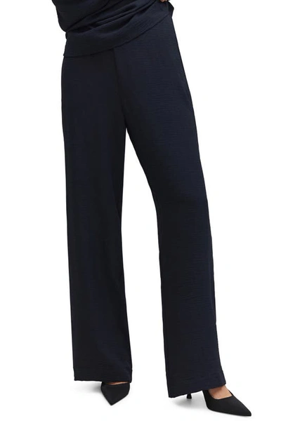 Mango Lounge Pants In Navy