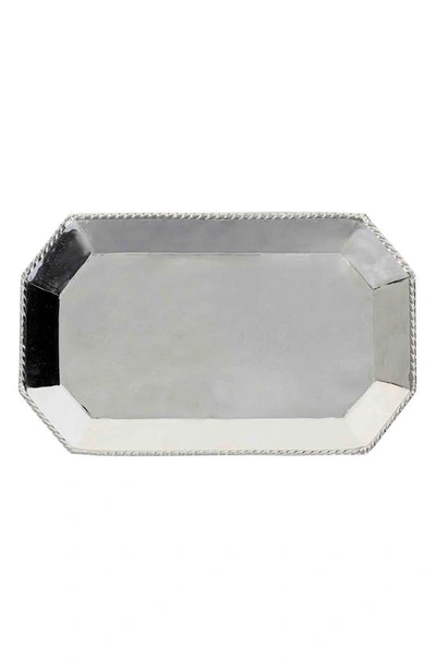 Juliska Graham Stainless Steel Octagonal Tray In Silver
