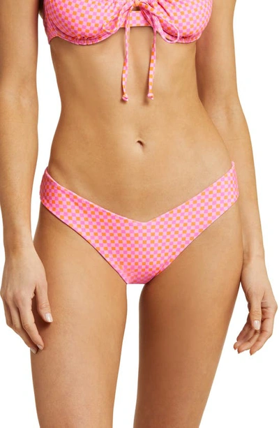 Kulani Kinis V-cheeky Bikini Bottoms In Pinky Promise