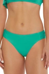 Trina Turk Monaco Side Tab Hipster Bikini Bottoms In Guitar Green