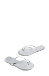 Tkees Riley Metallic Flip Flop In Grey