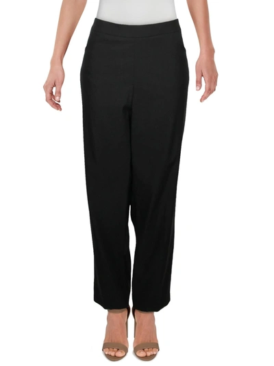 Alfred Dunner Plus Womens Modern Fit Slimming Dress Pants In Black