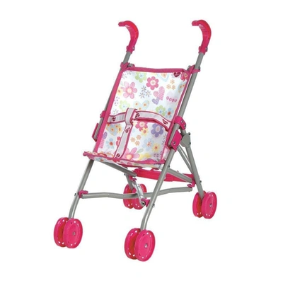 Adora Small Baby Doll Stroller With Umbrella Shade & Floral Print