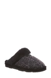 Bearpaw Effie Genuine Sheepskin Fur Lined Slipper In Black/ Gray