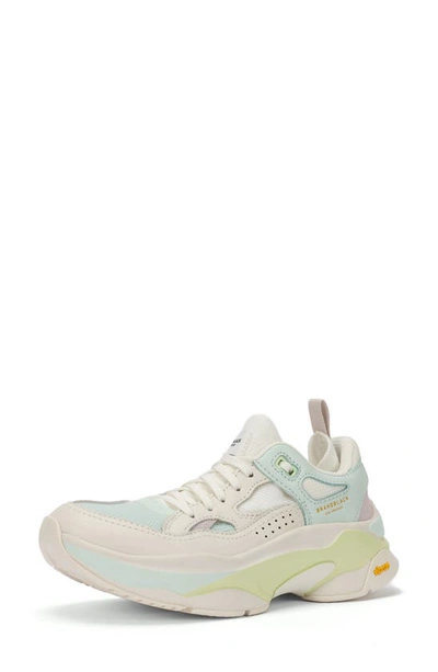 Brandblack Saga Sneaker In White Blue Lime Lavender