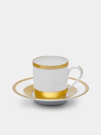 Robert Haviland & C Parlon William Porcelain Espresso Cup And Saucer In Multi