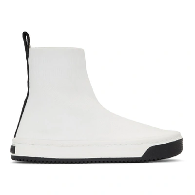 Marc Jacobs Dart Platform Sock Sneakers In 100 White