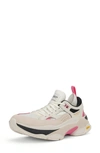 Brandblack Saga Sneaker In White Black Pink