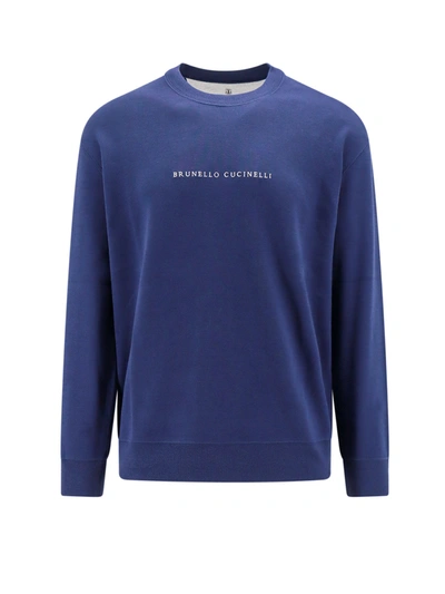 Brunello Cucinelli Sweatshirt In Blue
