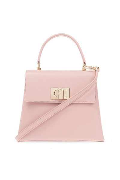 Furla 1927 Leather Tote Bag In Pink