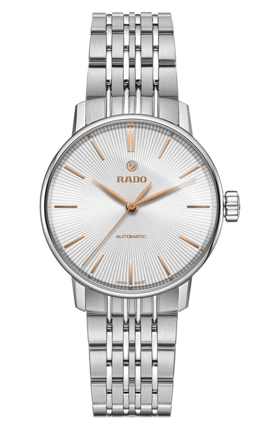 Rado Coupole Classic Automatic Bracelet Watch, 31mm In Silver/ Gold