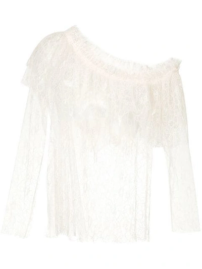 Alice Mccall Day Dreamer Sheer Blouse In Neutrals