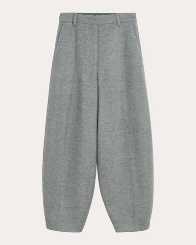 By Malene Birger Carlien Wool Tapered Trousers In Grey