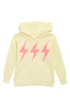 Play Six Kids' Cotton French Terry Hoodie In Citrus