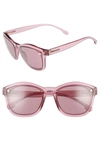 Versace Medusa 57mm Square Sunglasses - Transparent Dark Violet Solid
