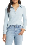 Caslon Rib Polo Shirt In Blue Skyway
