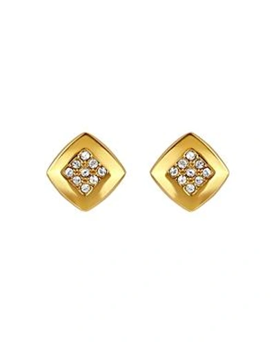 Adore Pave Stud Earrings In Gold