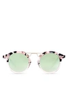 Krewe Women's St. Louis 24k Mirrored Round Sunglasses, 46mm In Galactic To Blush/jade