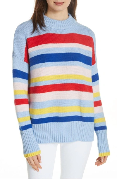La Ligne Happy Marin Sweater In Rainbow Stripe