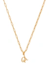 Joolz By Martha Calvo A Initial Necklace In Gold